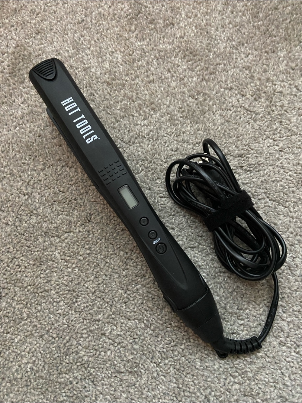 HOT TOOLS Black Digital Flat Iron Hair Straightener